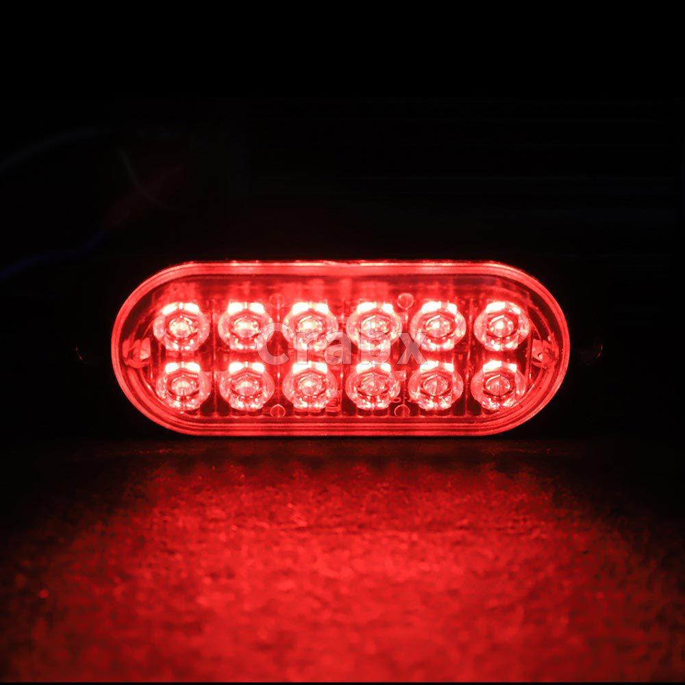12LED 12V 24V Strobe Light Auto Truck Trailer Flashing Emergency Warning Beacon Lamp Grille Car Side Flash Amber Traffic Light