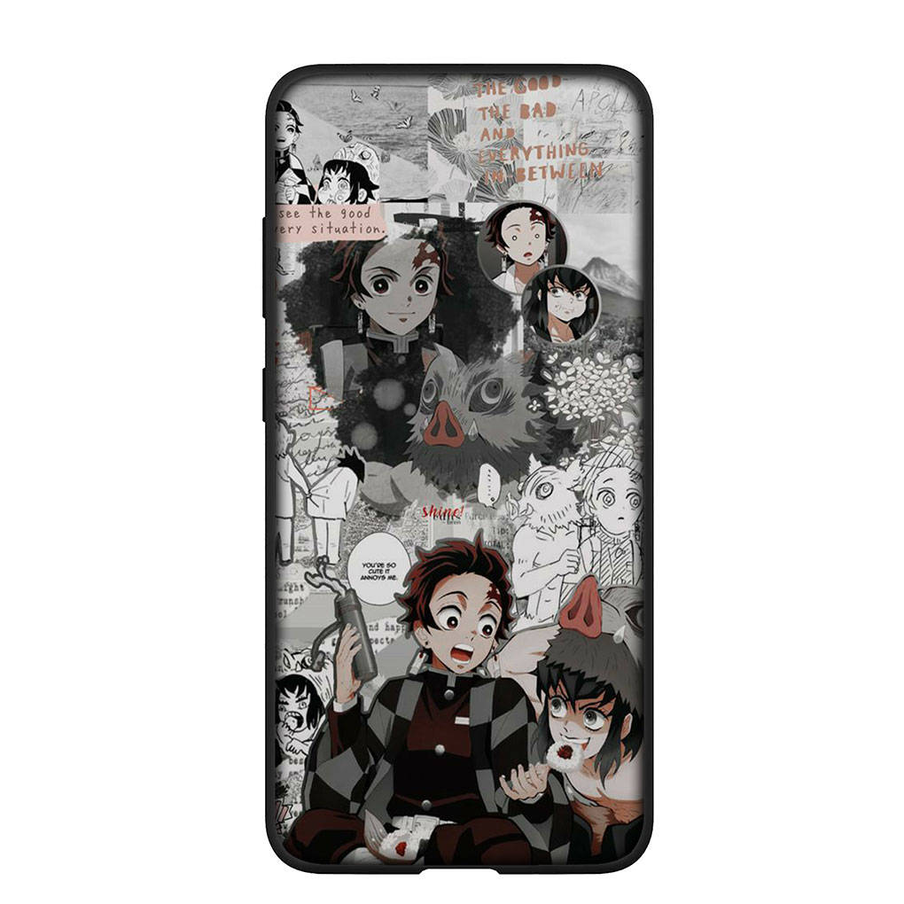 Phone Case for Samsung Galaxy S25 S24 S23 iPhone 16 15 Xiaomi Redmi Note 14 13 12 16E X Pro Max OPPO Moto Huawei Kokushibo Demon Slayer Tanjirou Cover