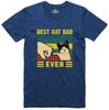 Best Cat Dad Funny Unisexs T Shirt Regular Fit Cotton Tee