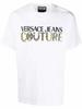 חולצת טי עם הדפס לוגו VERSACE JEANS COUTURE - לבן. חולצות יוניסקס