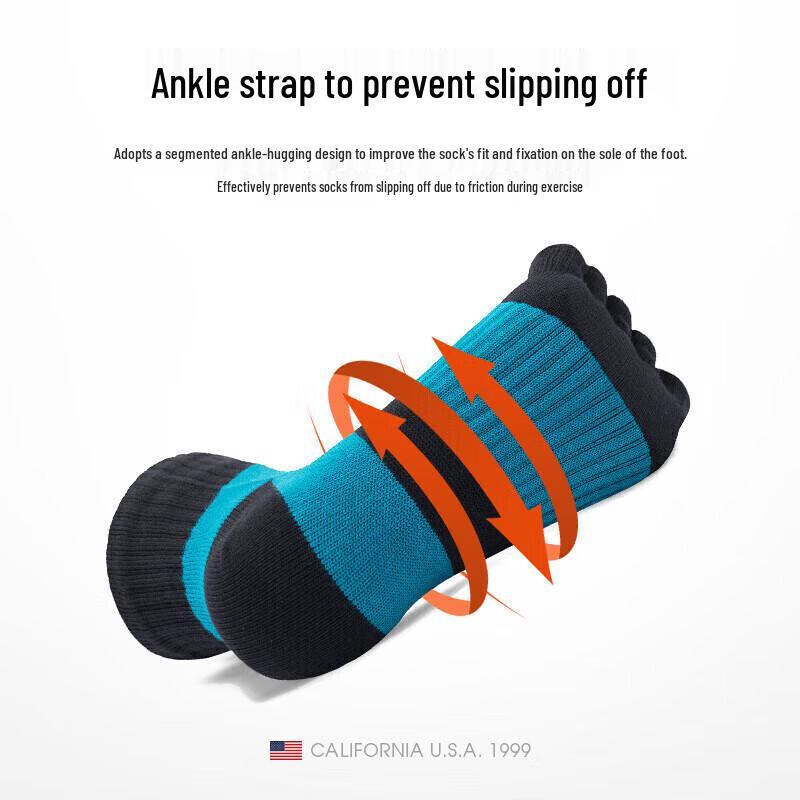 TFO Men's Five-Finger Outdoor Hiking Socks