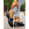 Lazy Single Shoes Women's Bow Soft-soled Shoes 2025 Autumn New Flat Casual Shoes