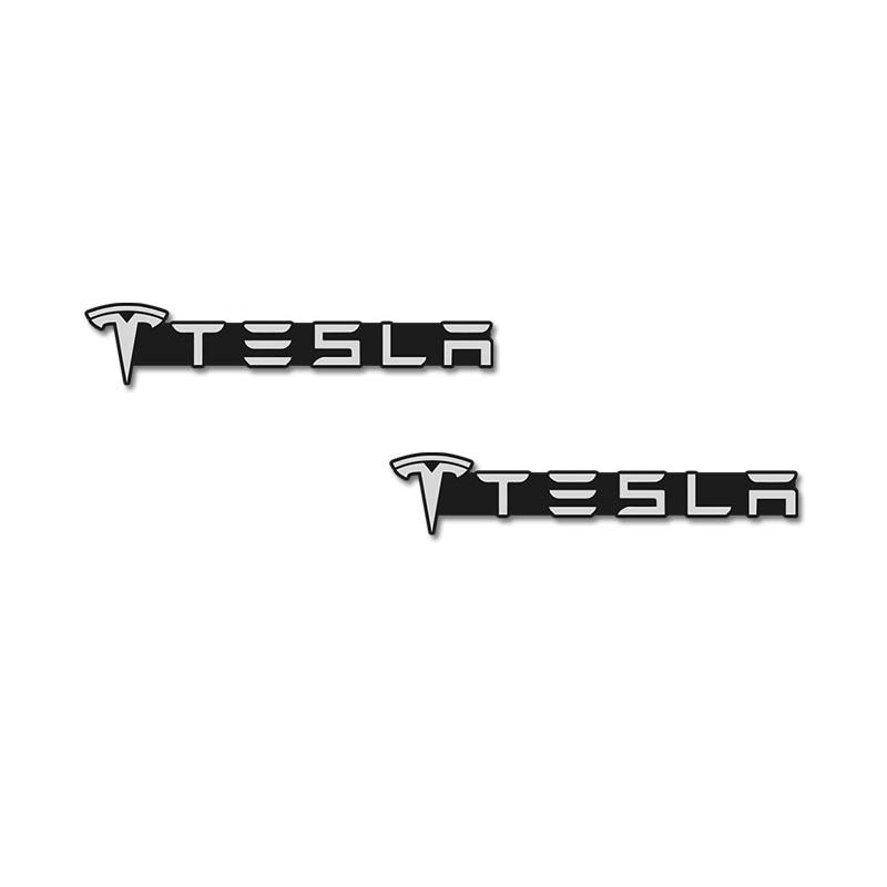3D Aluminum Car Audio Stereo Speaker Badge Emblem Sticker For Tesla Model 3 Y S X Cybertruck Juguete Roadster Coil Bonina