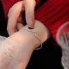S925 Silver Simple OT Buckle Broken Silver Bracelet Women's Niche Exquisite Design Stackable Hand Jewelry
