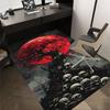 1pc Moonlit, Cemetery Carpet Anti Slip Polyester Floor Mat for office.Bedroom