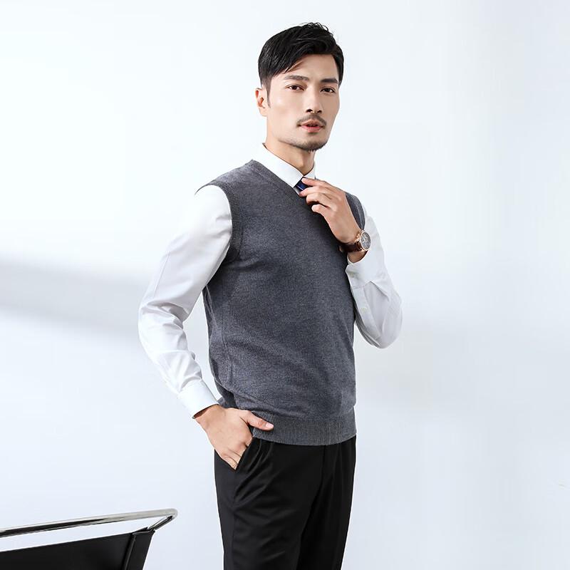 

Унисекс вязаный жилет с V-образным вырезом 3XL