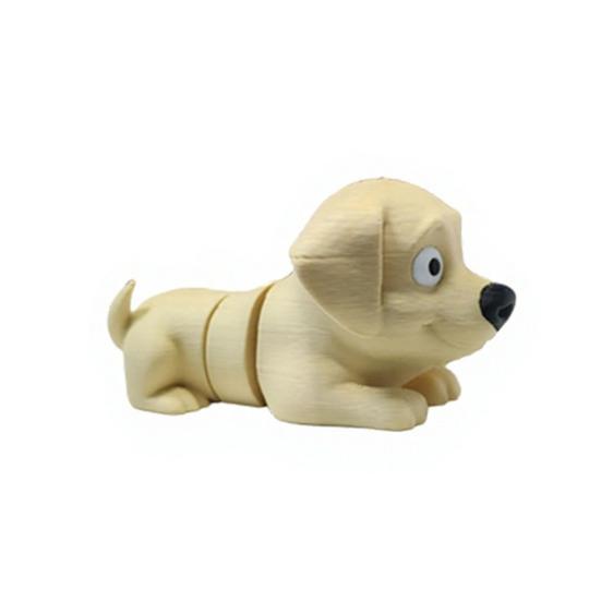 3D Printed Labrador Dog with Movable Figurine Articulated Joints