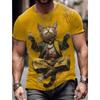 Men's T Shirt Animal Funny Short Sleeve T Shirt 3D Print O-Neck Shirt Exaggerated Designer Party Summer Casual Clothing Apparel