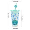 Magical Temperature Sensitive 710ML Tumblers Halloween Themed Efficient Cup Includes Leak proof Covers And Detachable Straw