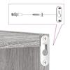 Cube Shelves 2 pcs Grey Sonoma 30 x 15 x 30 cm