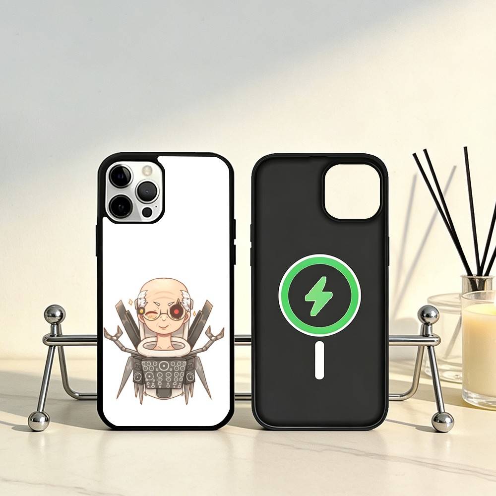 C-Cartoon S-Skibidi Toilet Phone Case For iPhone17,16,15,14,13,12,11 Plus,Pro Max Magnetic For Magsafe Wireless Charging