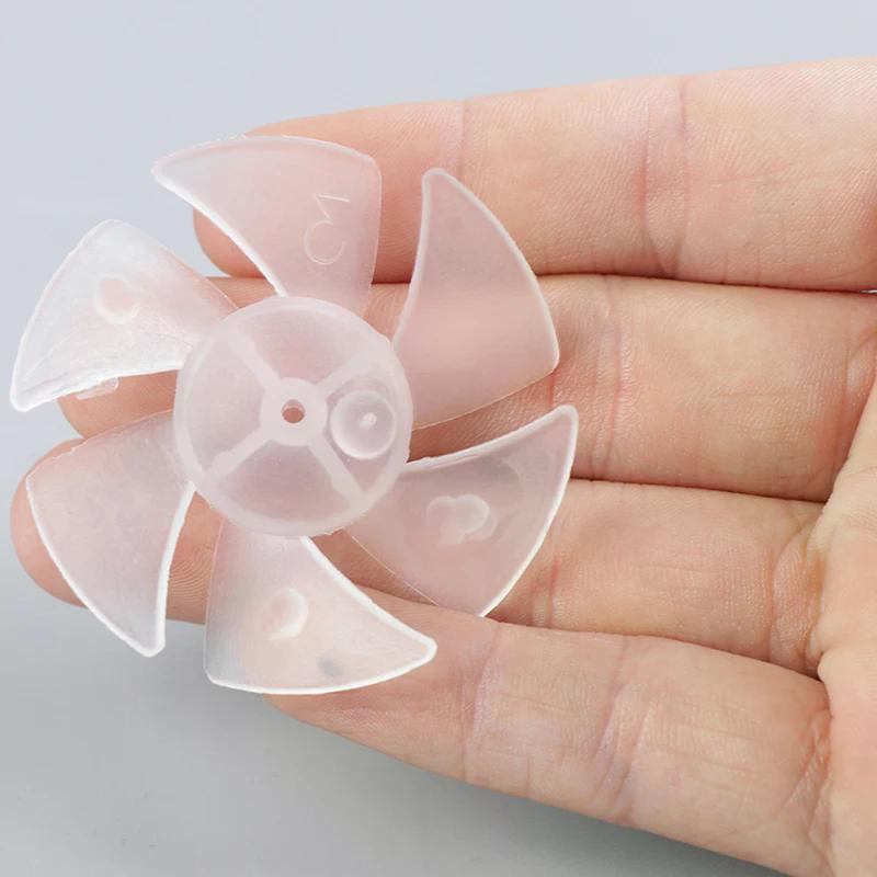 1 pz. Mini ventola in plastica di piccola potenza con 6 lame per motore asciugacapelli