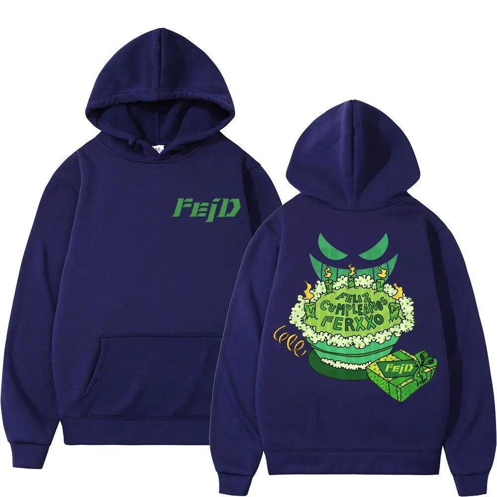 2023 Feid Ferxxo Album Tour Print Hoodie Unisex Women Fashion Aesthetics Sweatshirts Hip Hop Rap Oversized Hoodies Y2k Streetwear