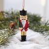 Ciondolo Soldatino Schiaccianoci in Resina da 10 cm per Decorazioni dell'Albero di Natale