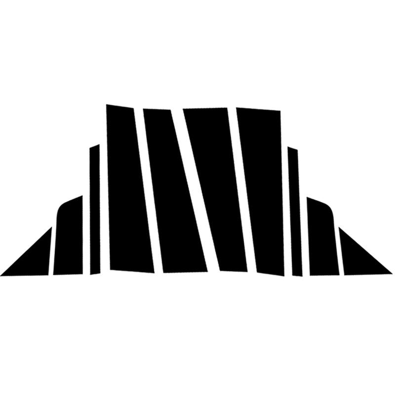 10Pcs Car Window Door Column B C Pillar Post Trim Cover Glossy Black PC Stickers Accessories Fit For Chrysler 200 (4-Door) 2011-2014