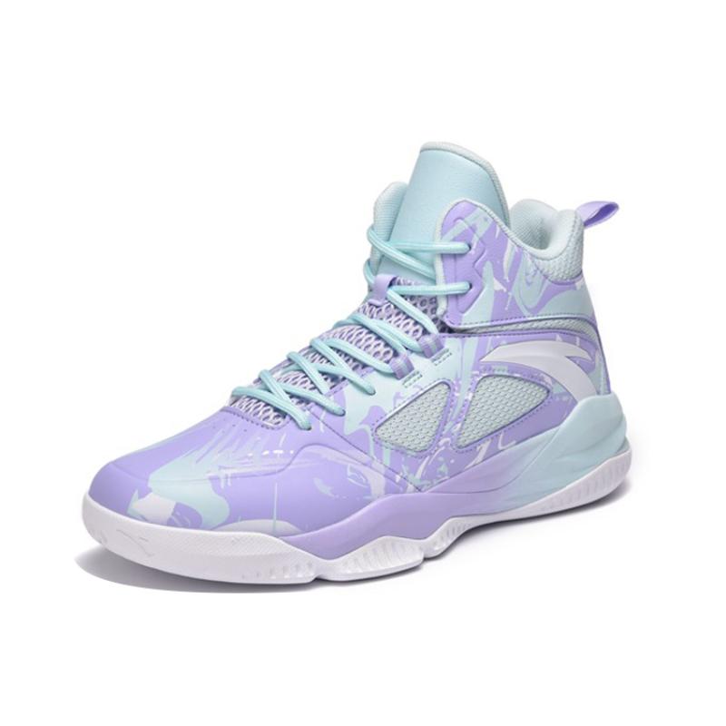 Anta Link Cloud Textile, Synthetic Leather Cushioning Slip Resistant Abrasion Resistant Breathable Coverage High top Sneakers 112141649S-1