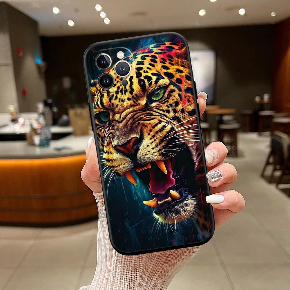 RA16 Leopard Phone Case for Samsung Galaxy A11 A12 A13 A15 A52S A53 A55 A56 A70 A71 A72 A73 F06 F16 F56 S10 Plus S10e