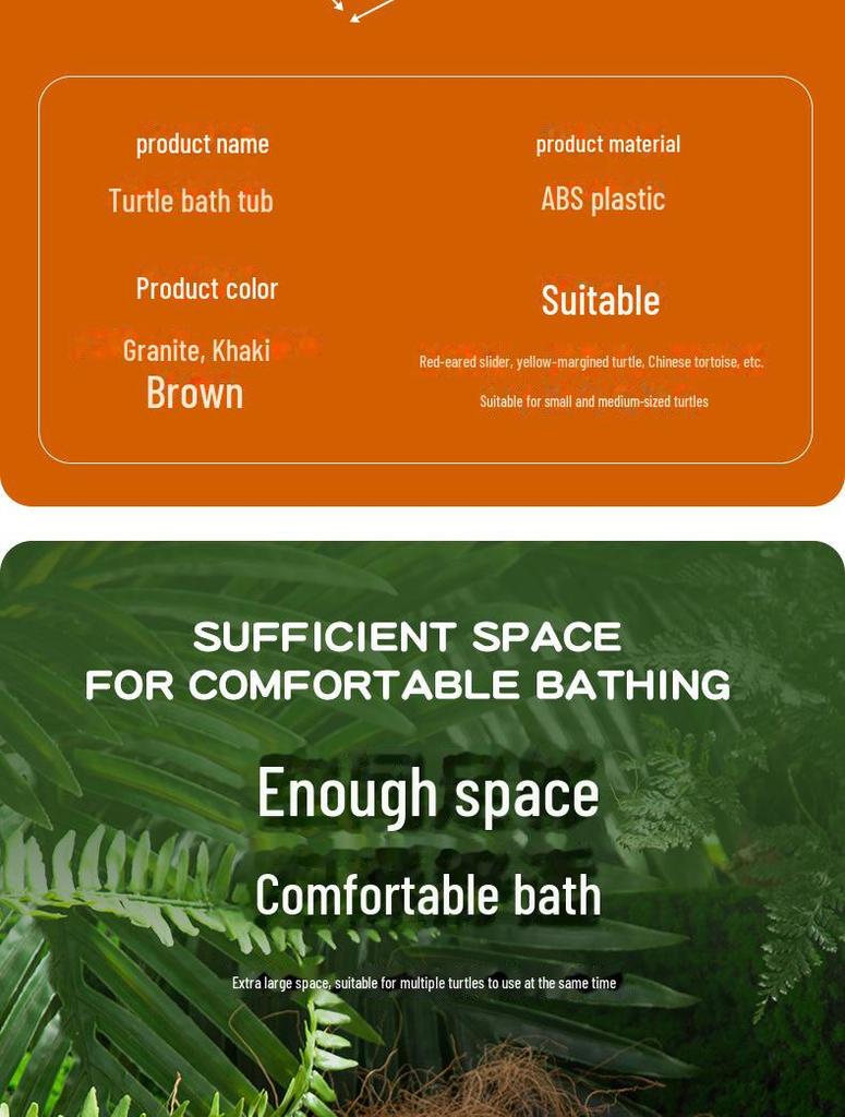 Turtle Climbing & Bathing Habitat with Moisturizing Features and Decorative Landscaping