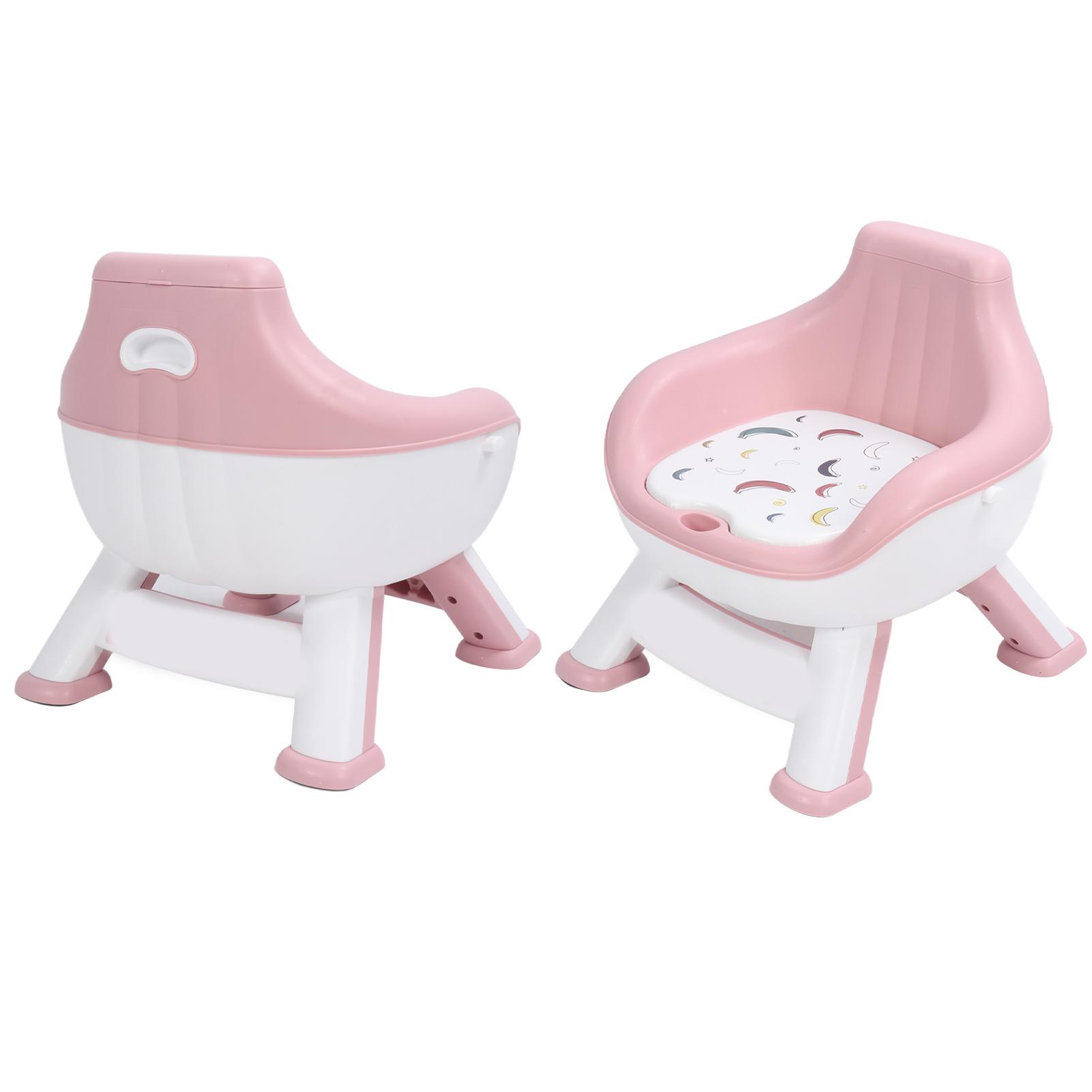 

Baby Chair Back Support Stable Legs Soft Cushion Multifunction Todder Chair with Beeping Sound