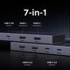 Ugreen Revodok Pro Docking Station with 2 HDMI HDMI 2 USB A C 10Gbps Data 100W PD Fast Compatible with MacBook Dell iPad 7-in-1 USB-C Outputs, USB-C