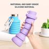 Silicone folding kettle running fitness portable water bottle outdoor sports water cup travel cup