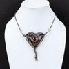 Red Snakeskin Jasper Pendant Copper Wire Wrapped Pendant Gemstone Pendant Antique Copper Jewelry Gift For Mother Handmade Wire Wrap Jewelry