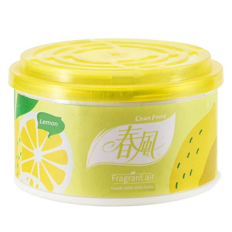 

Spring Breeze Air Freshener Solid Balm Room Bathroom Fragrance Car Deodorizer Long-Lasting Scent 10 Boxes Lemon (Pleasant Fragrance)