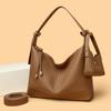 Lychee Shoulder Women's Bag Large Capacity Messenger Tote Bag Mommy Bag Dumpling Fashion Simple Shopping Bag
