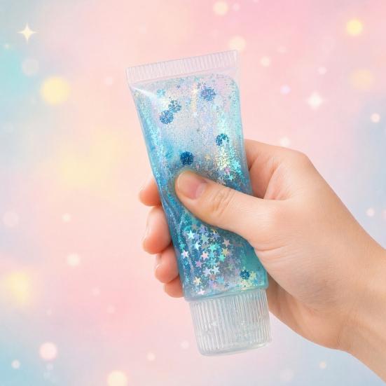 Pressure Relief Toy Stress Toothpaste Tube Toy Strawberry Blueberry Lemon Clover Squeeze Anxiety Relieving Clear Fidget Fruit