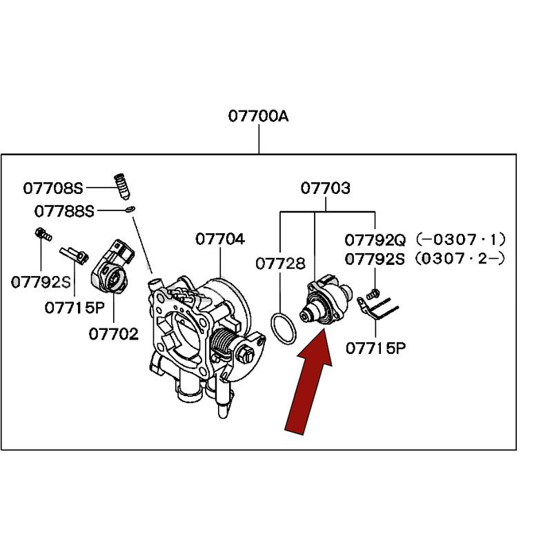 OEM MD628166 1450A069 MD628318 MD62808 Idle Air Control Valves Control Motors For MITSUBISHI Lancer Space FOR MITSUBISHI Galant