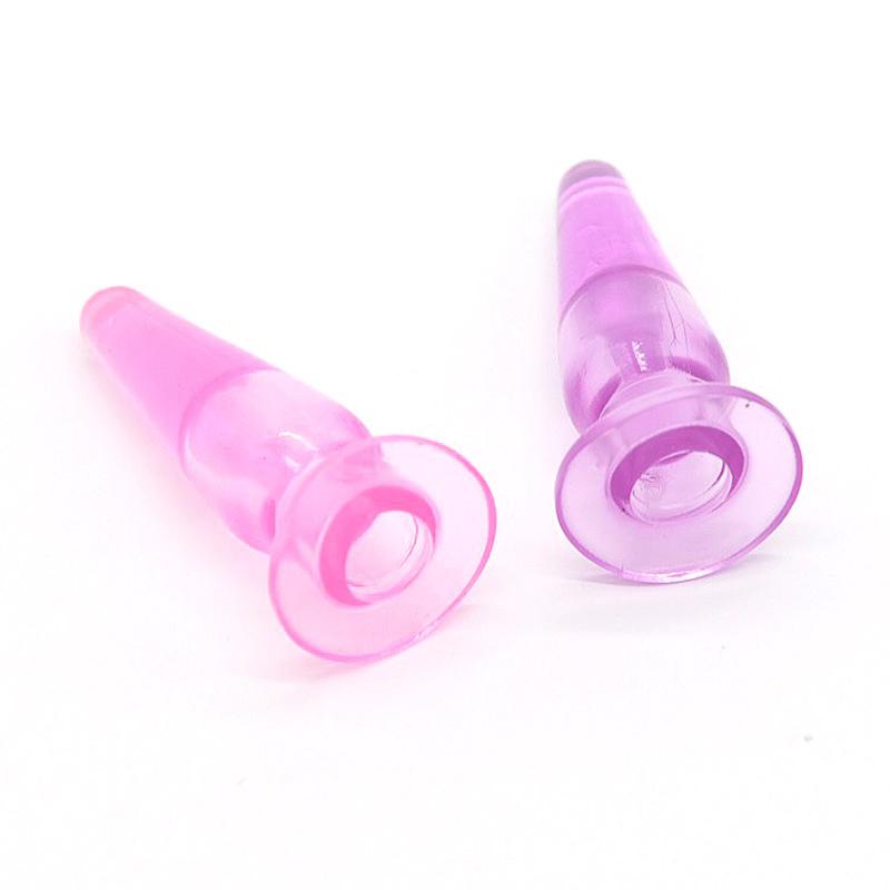 Soft Jelly Finger Anal Plug Mini Bullet Butt Plug Clitoris Stimulator Anal Sex Toys for Woman Adult Sex