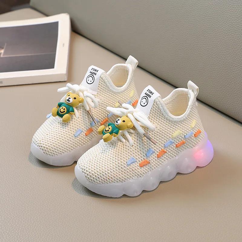 Sports Shoes Bear Versatile Baby Shoes Casual Sneakers for Kid Shoe Toddler Boy Shoe Anti-Slippery Tenis Infantil Menino Tênis