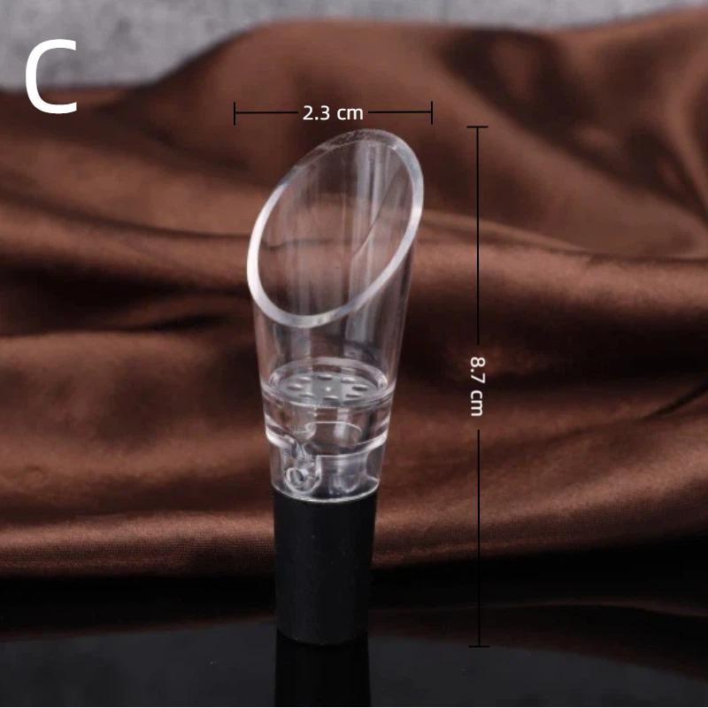Aerador de Vinho Bico Dosador Com Rolha a Vácuo Aerador de Ar para Vinho e Bomba Conservadora de Vinho Conjunto Aerar, Apreciar e Conservar Vinho