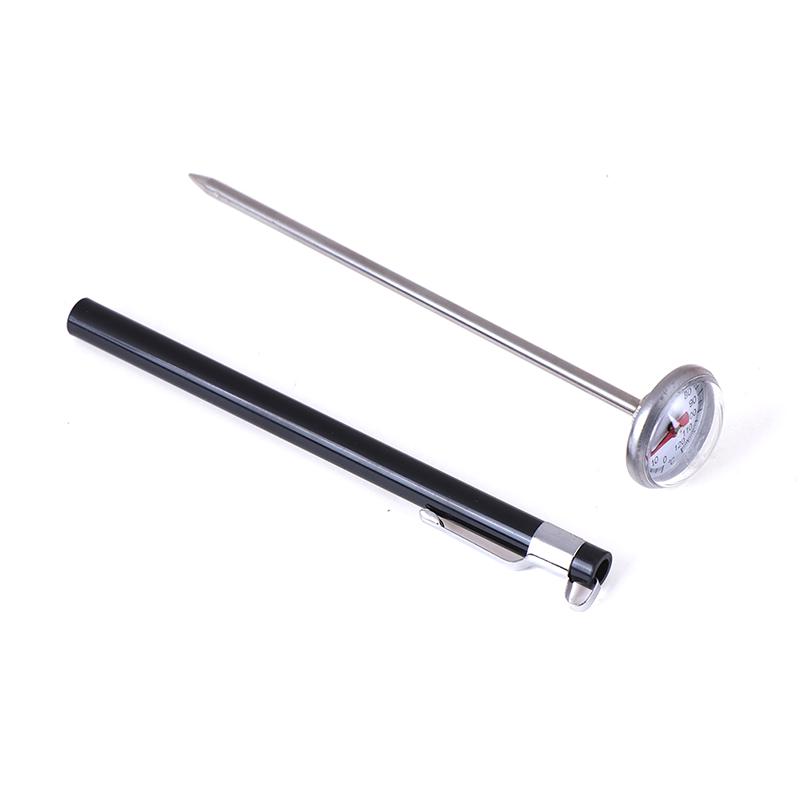 Stainless Steel Bbq Food Cooking Meat Coffee Milk Probe Thermometer Gauge Tool