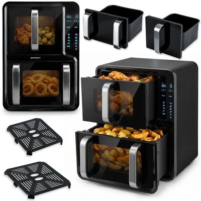 Friteuse sans huile à double compartiment verticale 12 L Air Fryer Friteuse Berdsen 2800W Bd-664