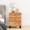 VidaXL Table de chevet 50x33x62cm Bois d'acacia solide et d'ingénierie 350661