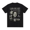 Singer Lana Del Rey Print T Shirt Men Women Fashion Hip Hop Streetwear Harajuku Short Sleeve T Shirt Unisex