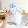 Children's Shiny Ice Crown, Veil Headgear, Princess Elsa Crown Headband Headgear Birthday Dress Accessories