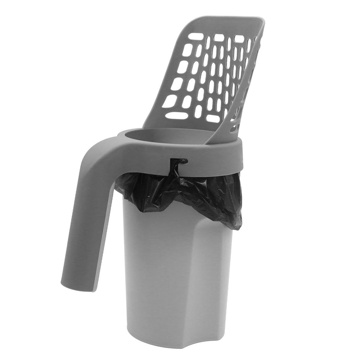 

Портативный туалет для кошек «все в одном» со встроенным мешком для мусора, автоматическим набором для уборки наполнителя, туалетный лоток для кошек