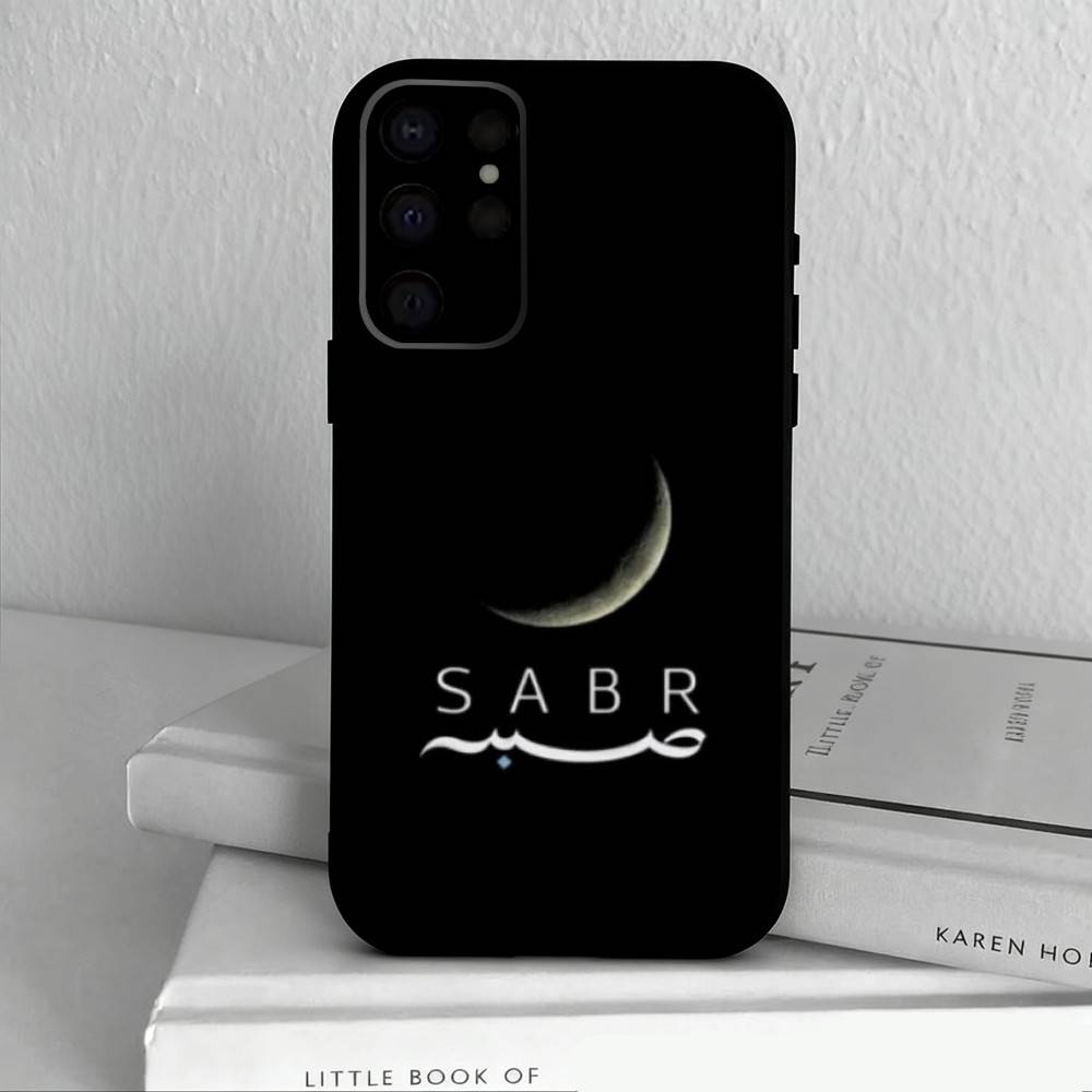Q-Quran Sabr Islam Patience COOL  Phone Case For Samsung S25,S24,S21,S22,S23,S30,Ultra,S20,Plus,Others Soft Black Case