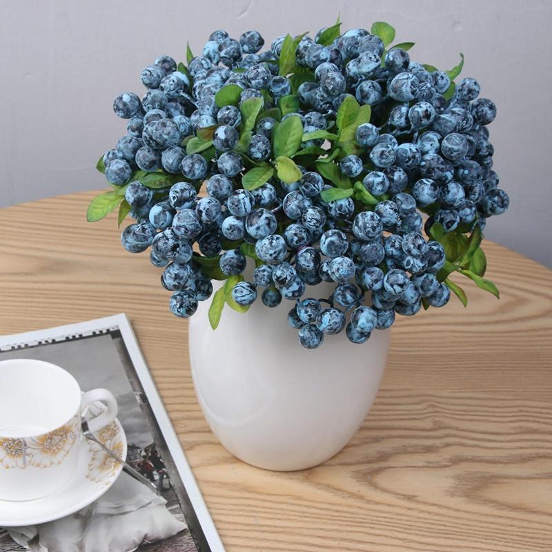 3Pcs Mini Artificial Berry Flower Christmas Fruit Fake Berry Simulation Foam Flower Decoration Wedding Family Table Arrangement