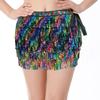 Trajes de danza del vientre para mujer, borlas de lentejuelas, pañuelos de cadera con cuentas, cadenas de cintura, vestidos de baile
