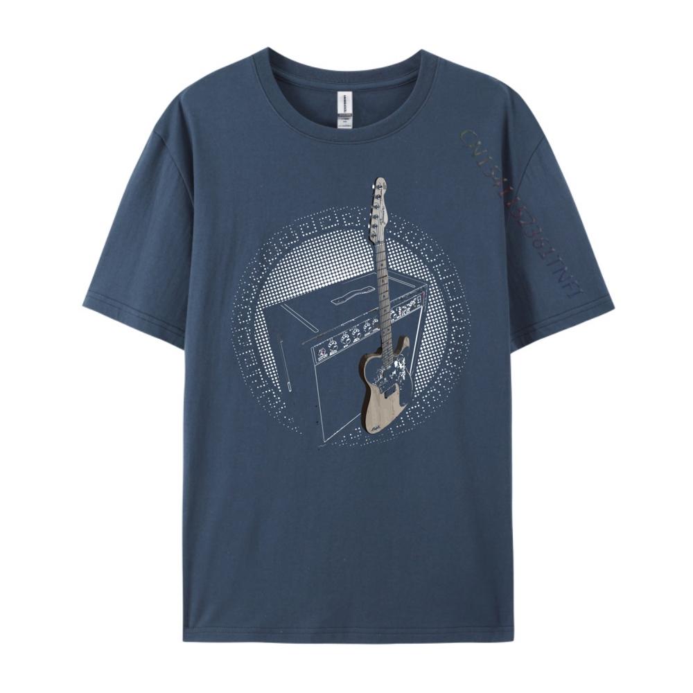 Legendary Blues Rock Guitar And Amp Free Shippping Clothes Student Short Sleeve Tshirt Big And Tall Normal