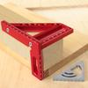 Multi-angle Set Square with Angle Positioning Dowel Pin and T-sqaure Scribing Holes,with Small Angle Triangle Ruler 3D Scribing