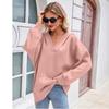 Neues Herbst- und Winteroberteil: Einfarbiges Kapuzen-Sweatshirt für Damen mit Kängurutasche und langen Ärmeln