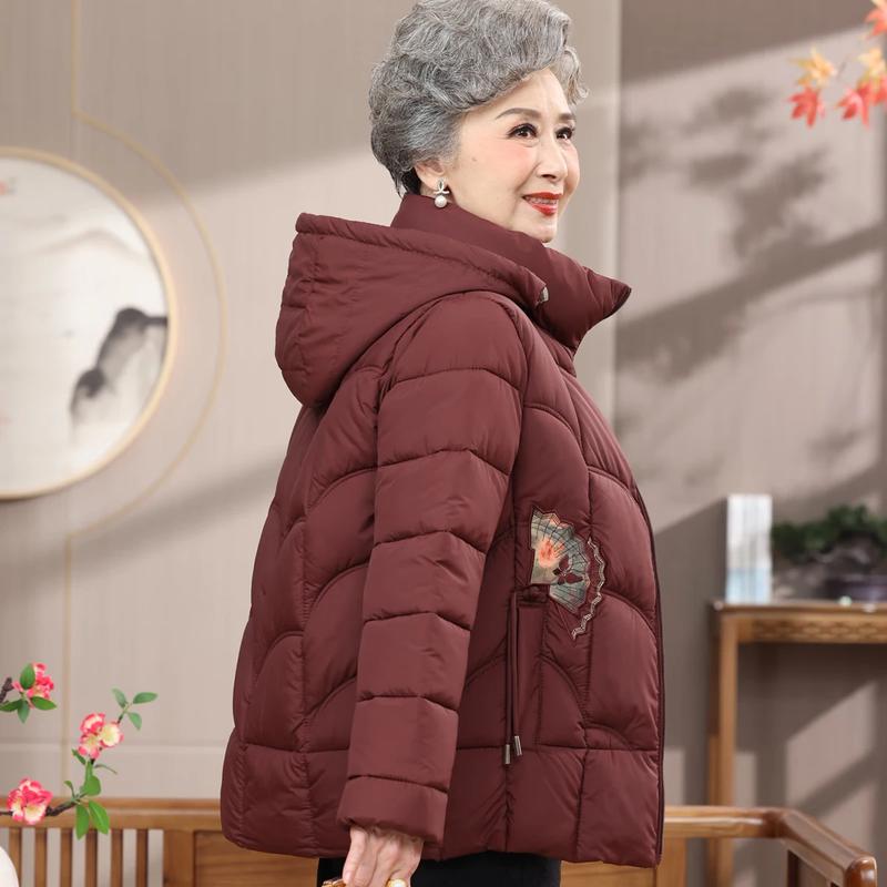 Women's Thick Padded Winter Jacket for Seniors