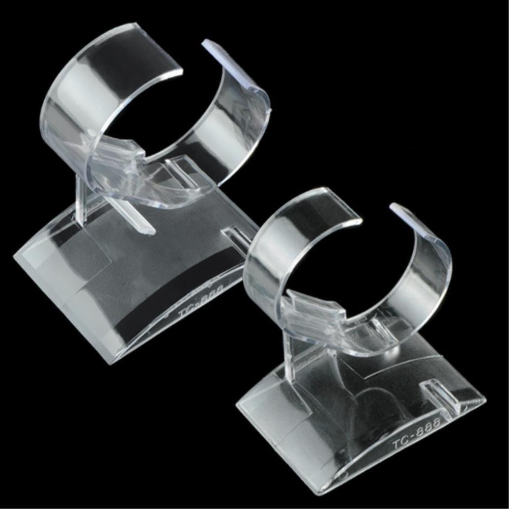 Clear Watch Rack C-type Watch Storage Holder Universal Bangle Cuff Bracelet Organizer