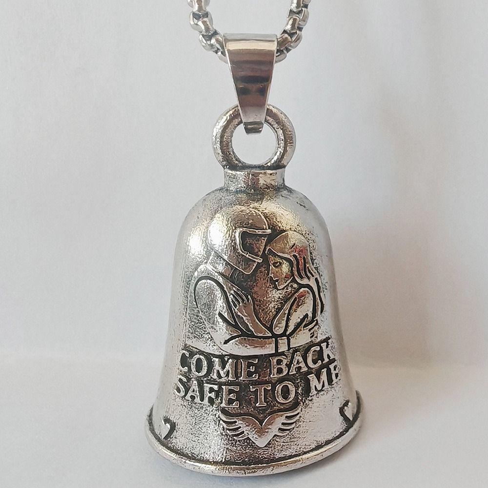 Small Size Motorcycle Guardian Bell Come Back Safe To Home Biker Good Luck Charm  Daily Wear