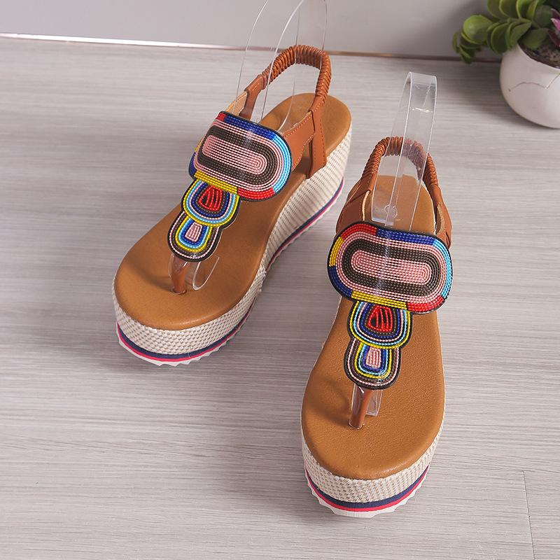 Fashion Women Sandal 2025 New Summer Fashion Shoes for Women Plus Size 43 Open Toe Wedges Sandals Women Luxury Designer Platform Sandals