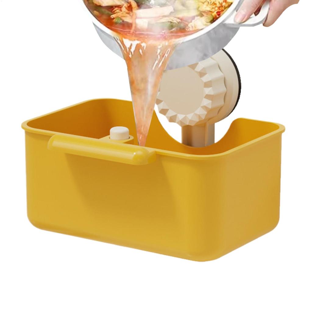 Panier Crépine d'Évier Bassin de Lavage d'Évier Filtre Anti-Fuite Bassin Ventouse Support Type Pression en un Clic Évacuation Grille Rangement